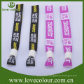 Custom Colorful Event Embroidered Fabric Bracelet for promotion